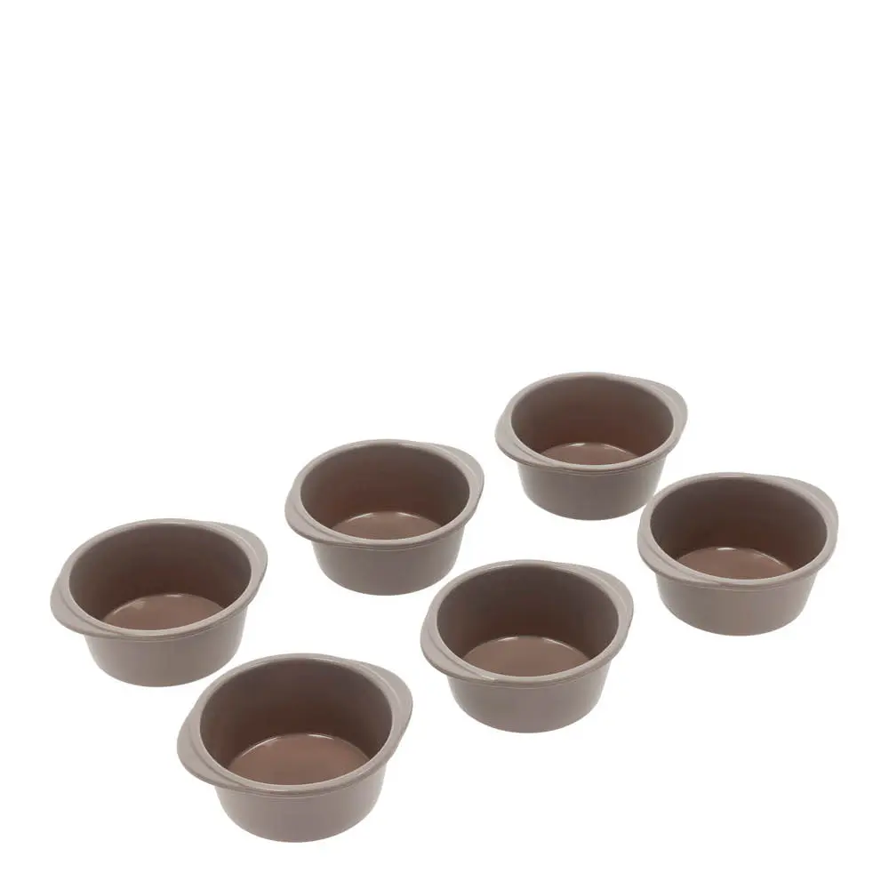 Blomsterberg Muffinsform for 6 muffins silikon latte
