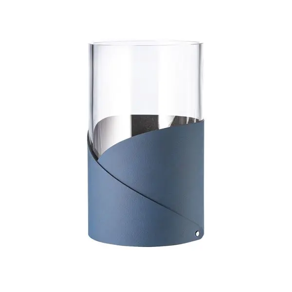 LIND DNA Fold Nupo vase S 7,5x15 cm midnight blue