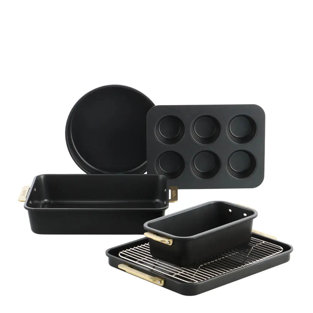 GreenPan Padova Reserve bakeformsett 6 deler Black