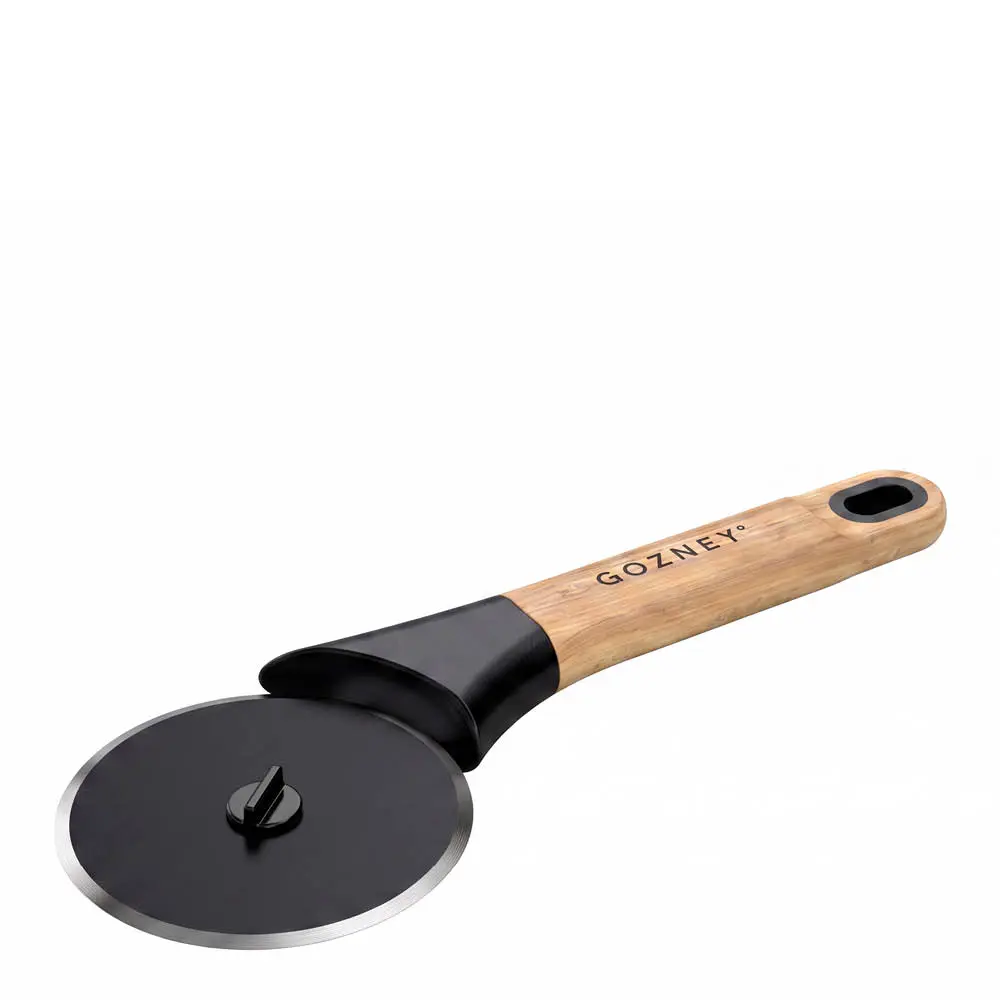 Gozney Pizzaskjærer 23 cm karbonstål/tre