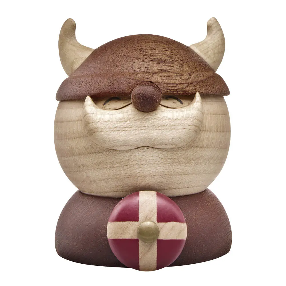 FableWood Holger Viking trefigur 7 cm gummitre/sapele/lønn