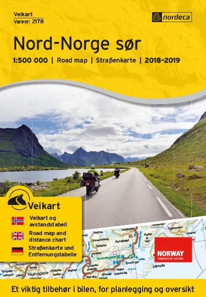 Veikart Nord-Norge Sør