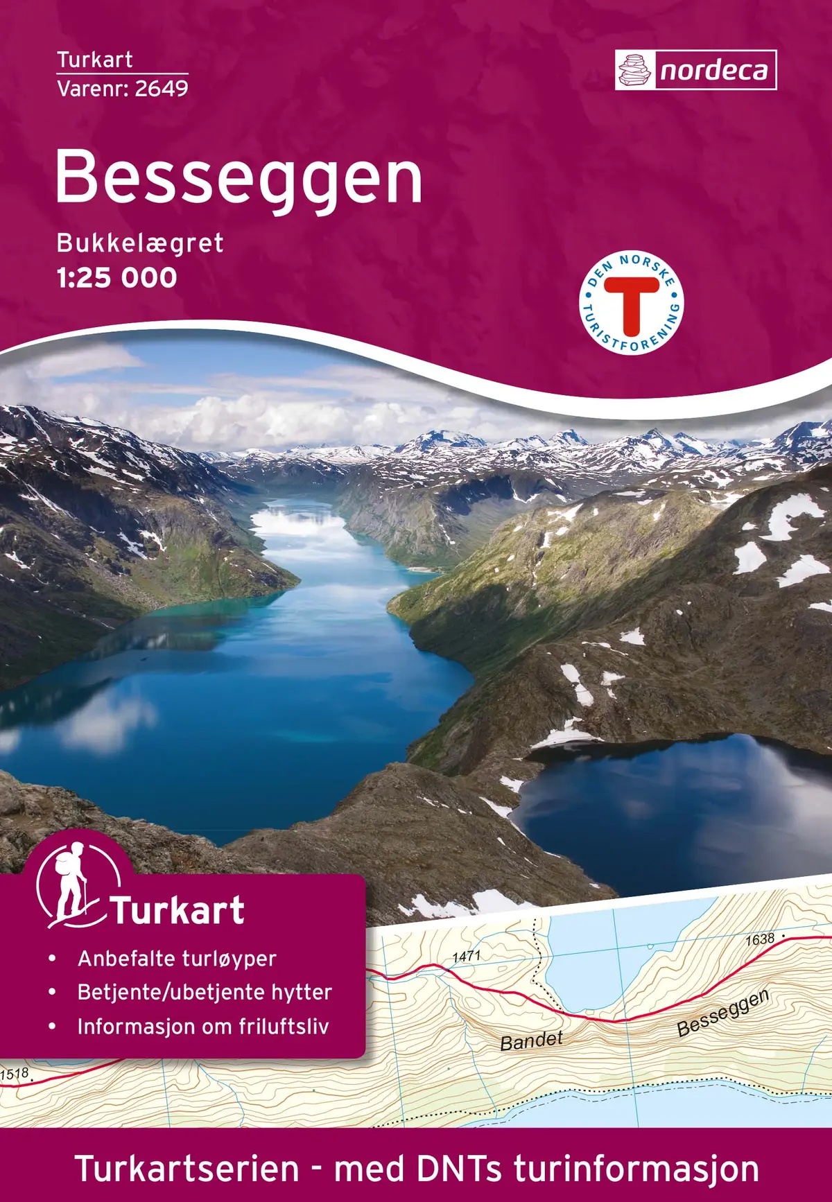 Besseggen 1:25 000