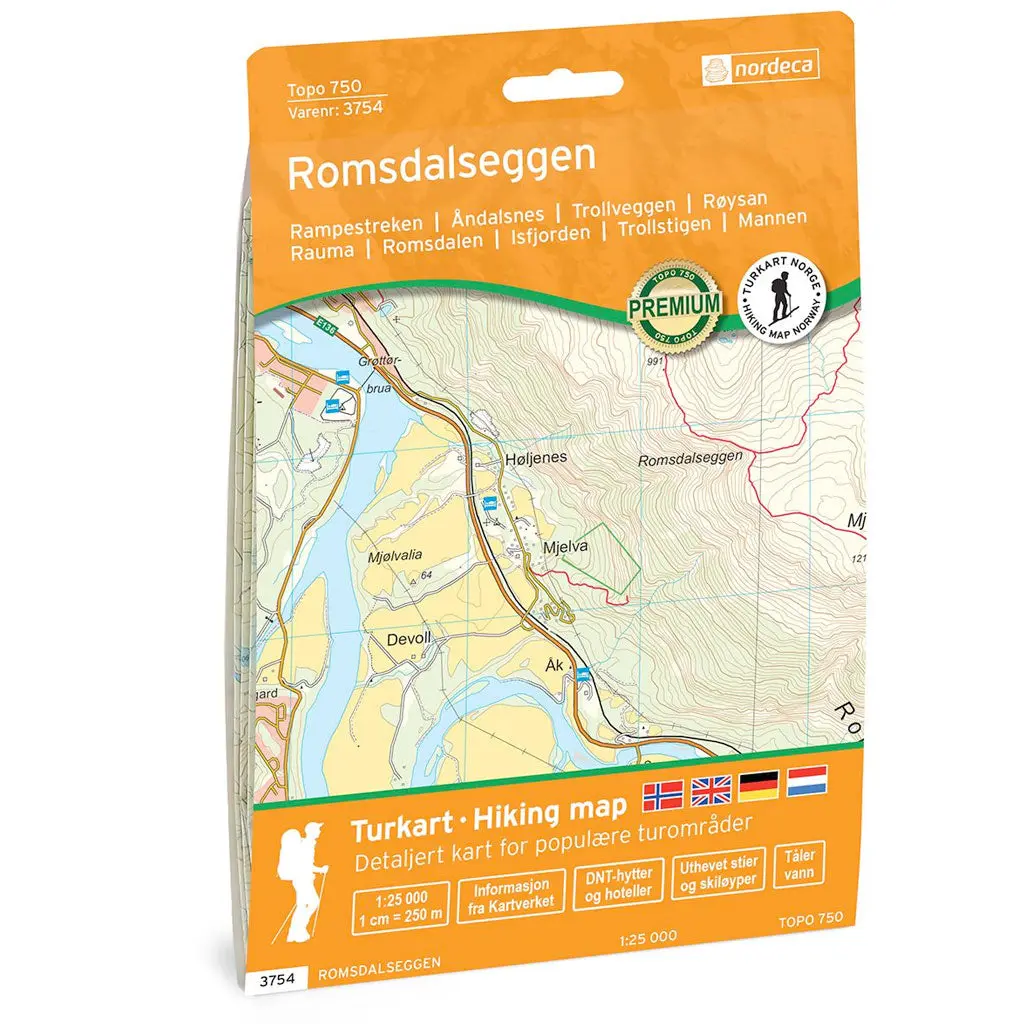 Romsdalseggen Topo 750 Turkart