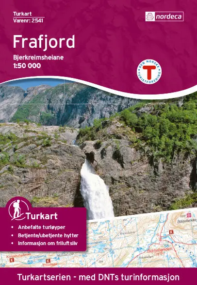 Frafjord-Bjerkreimsheiane 1:50 000