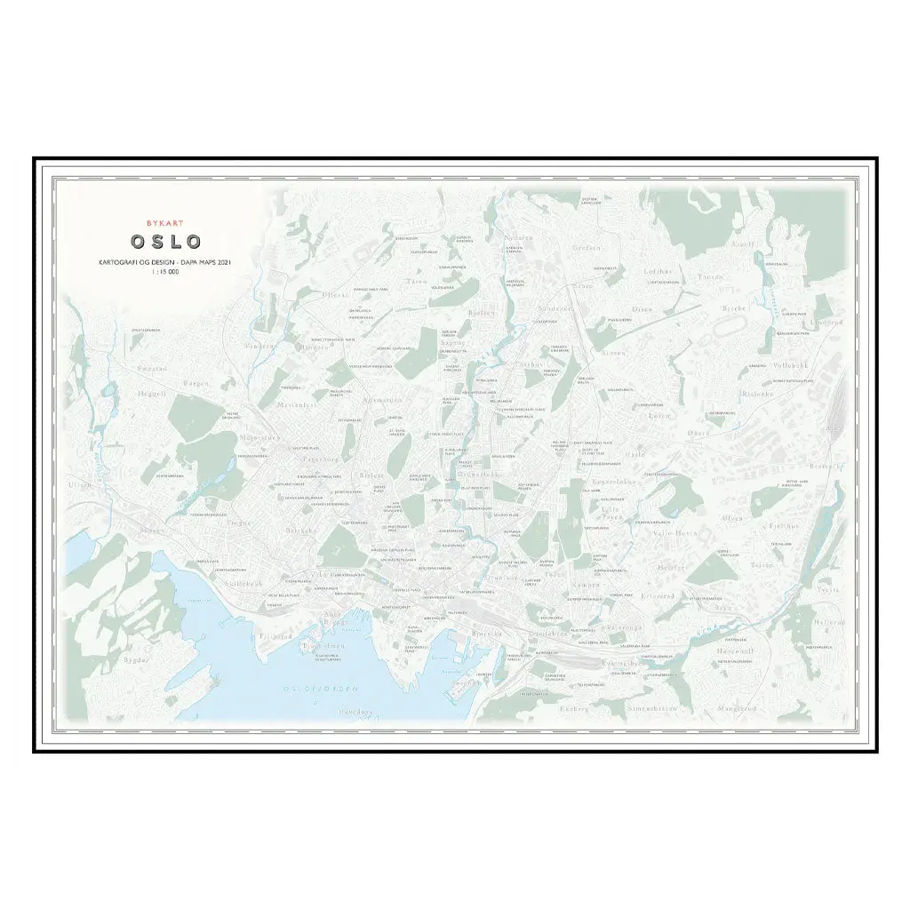 Bykart Oslo (50 x 70 cm)