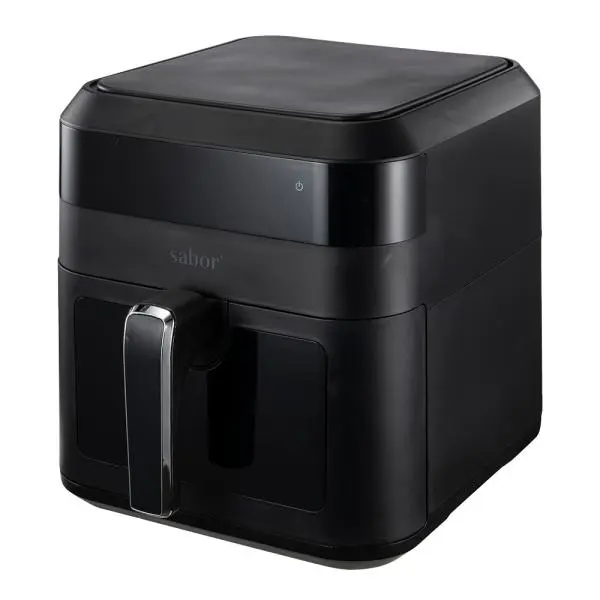 Ultimate airfryer med vindu 6L matt svart