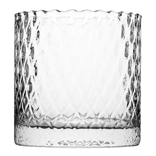 Harlekin lykt/vase 12,5 cm klar