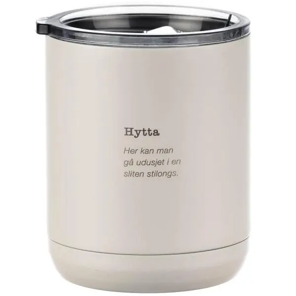 Termokopp hank hytta 33 cl hvit