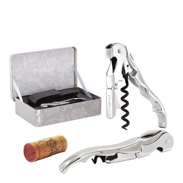 Pulltaps Classic vinåpner med etui rustfri