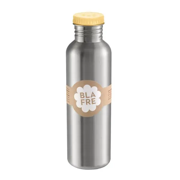 Stålflaske 750 ml lys gul