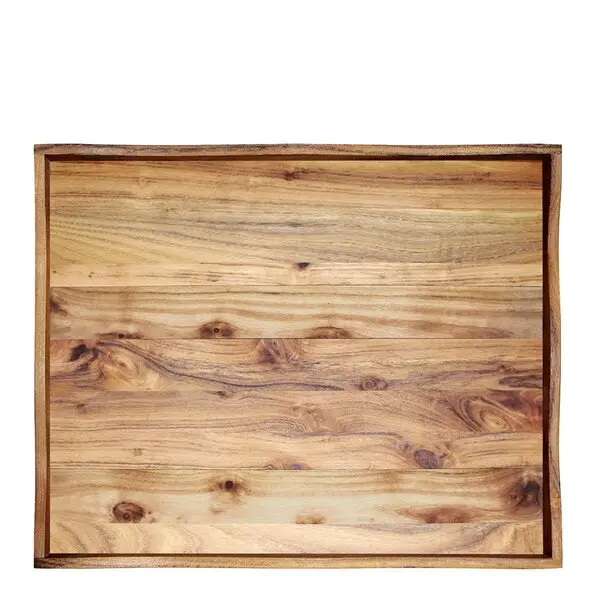 Raw serveringsbrett 45x38 cm vendbar teak