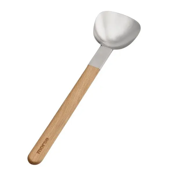 Vulcano wok redskap stekespade 39,5 cm stål/eik