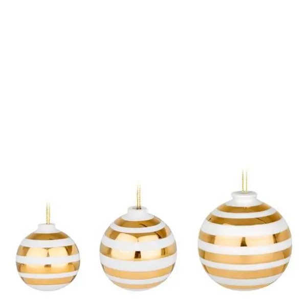 Omaggio Julekuler gull 3 stk