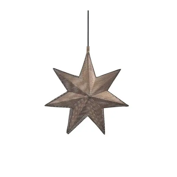 Ivy stjerne anheng 39 cm antikk messing