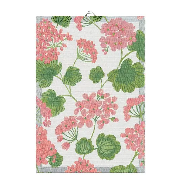 Pelargonia håndkle 35x50 cm rosa