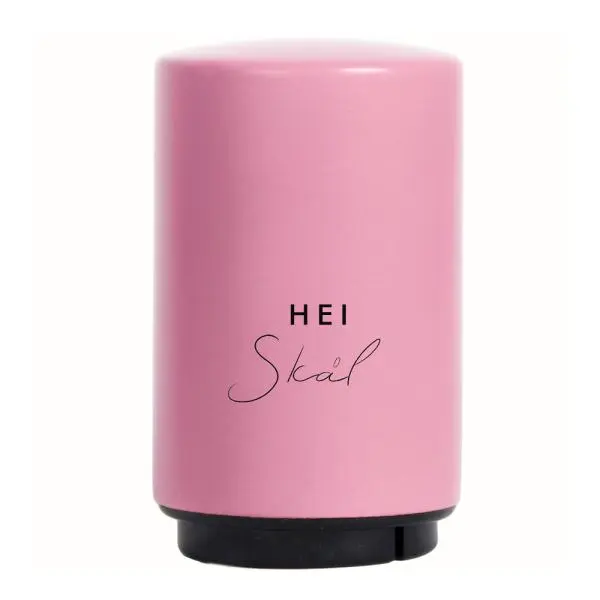 Automatisk flaskeåpner hei skål rosa