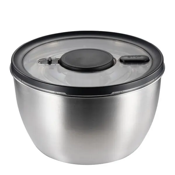 Classic salatslynge 5,4L børstet rustfritt stål/svart