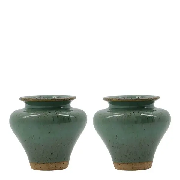 Kolo vase 8,5x9,5 cm 2 stk grønn