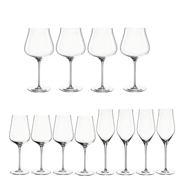 Brunelli vin- og champagneglass 12 stk