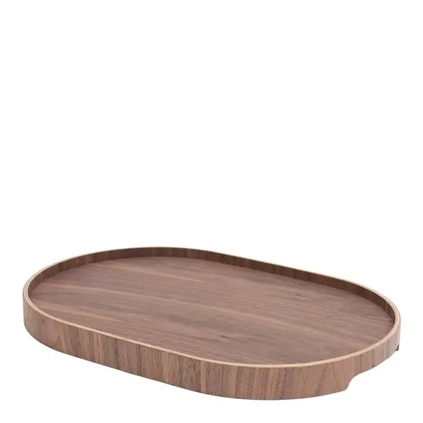CurveLine serveringsbrett anti-slip 39x26 cm valnøtt