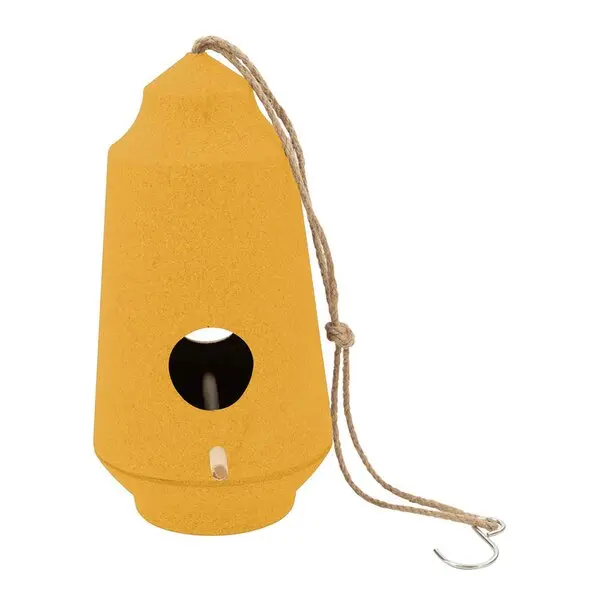 Fuglehus 28 cm gul oker