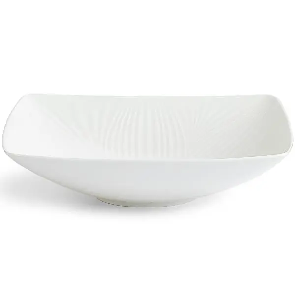 White Folia skulpturell skål 26 cm