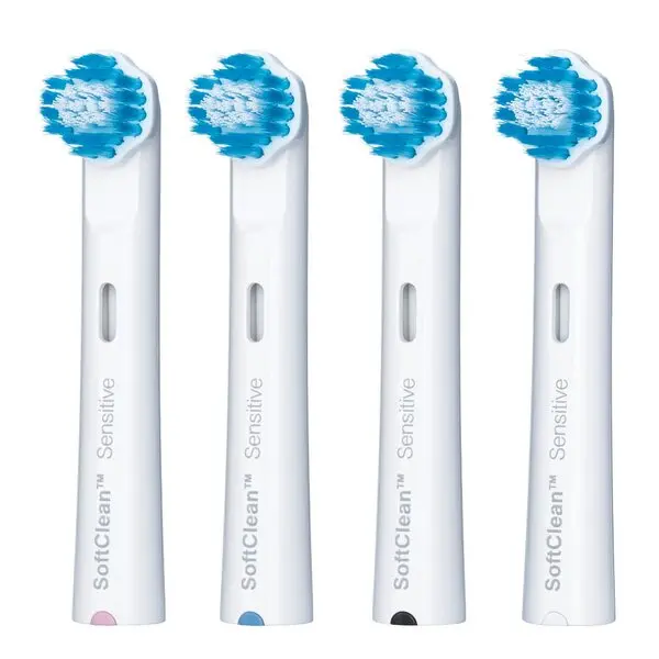 Clean Smile børstehoder TBR-4S 4 stk hvit