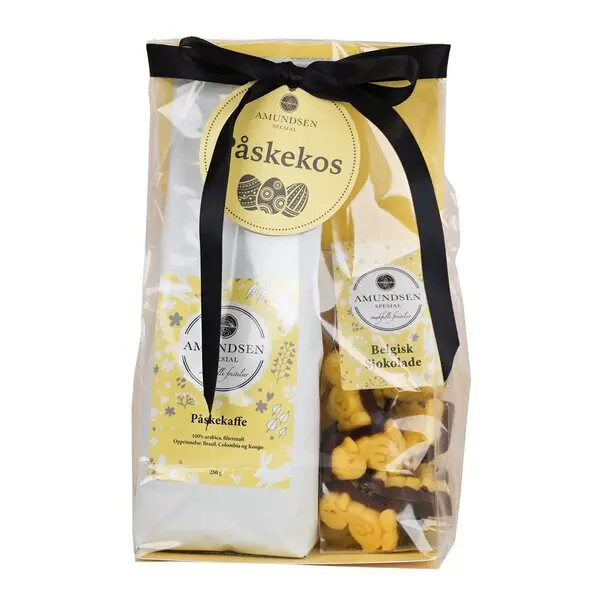 Påskegave med påskekaffe og påskekyllinger 420g