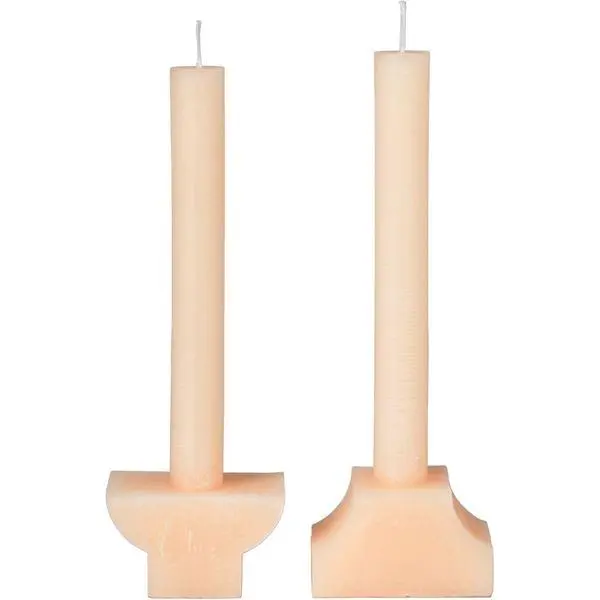 Pilas figurlys s/2 apricot cream