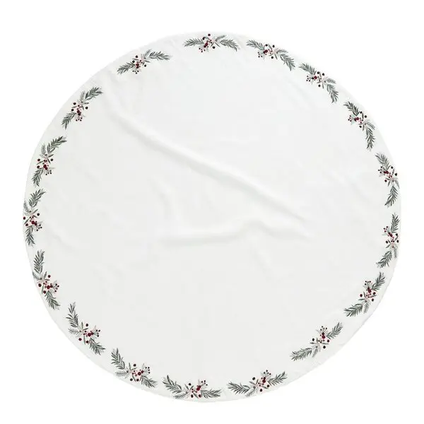 Penine juletreteppe 110 cm hvit