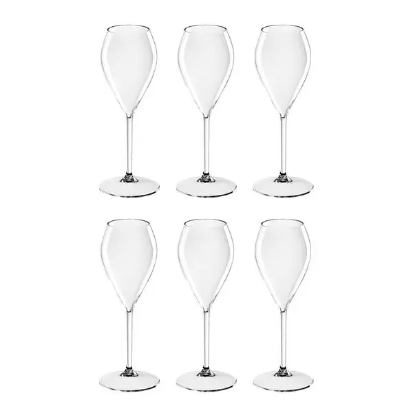 Lounge champagneglass 24 cl 6 stk tritanplast