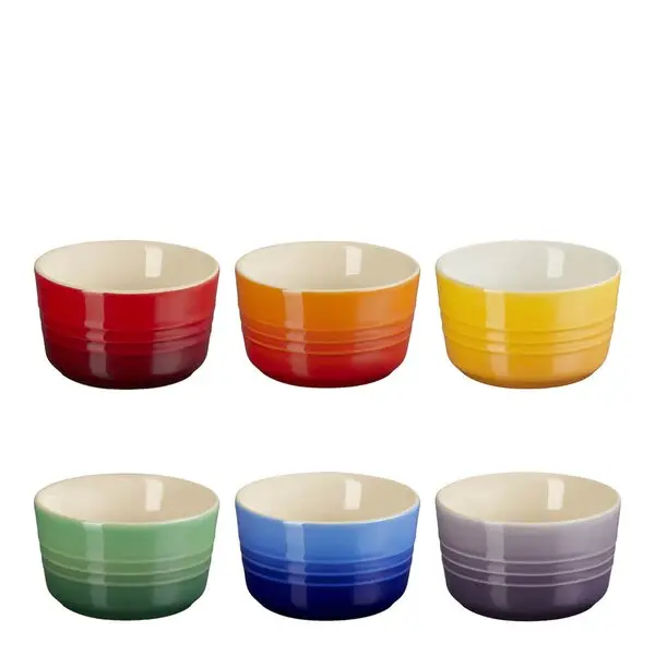 Rainbow ramekin mini 10 cl 6 stk