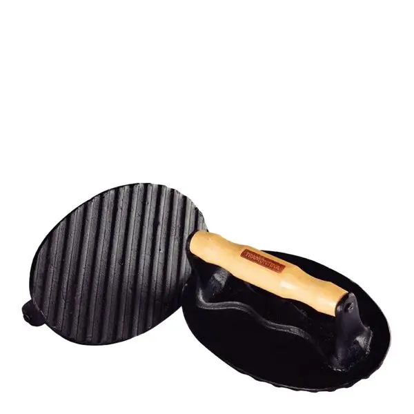 Cast iron grillpresse 17,5x11,2 cm svart
