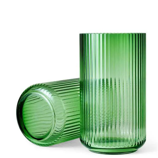 Vase h31 cm grønn