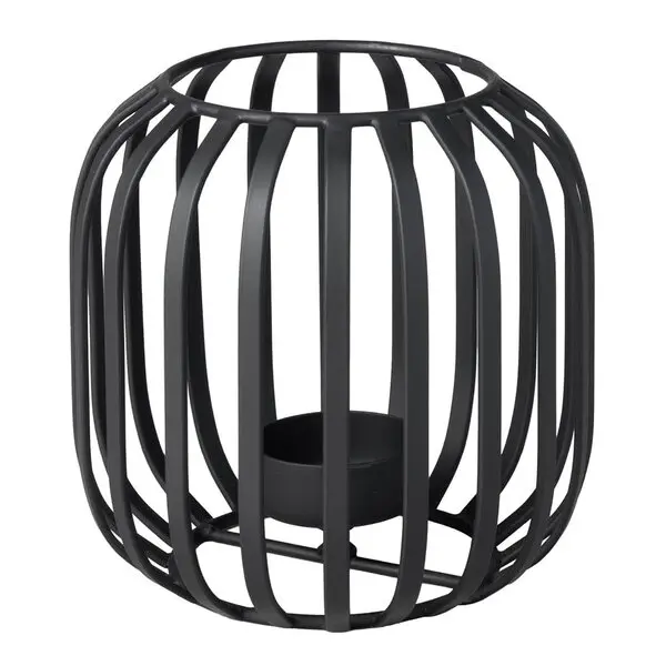 Christmas Chic lyslykt 12,5 cm svart