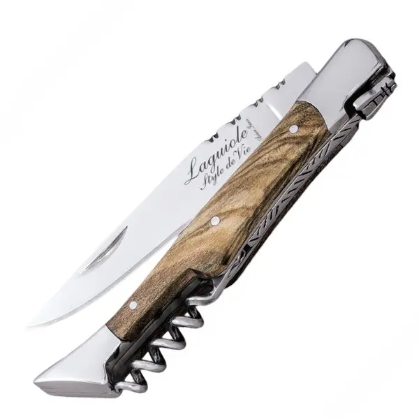 Lommekniv med korketrekker olive