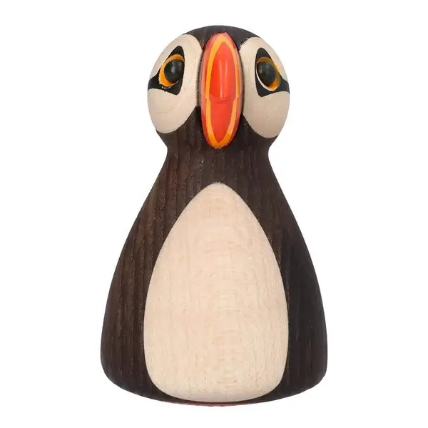 Puffy Puffin trefigur 9 cm ask