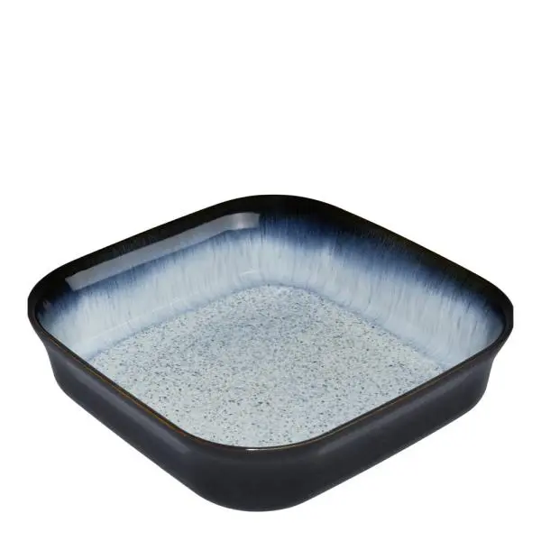 Halo firkantig ildfast form 24x24 cm grå/svart