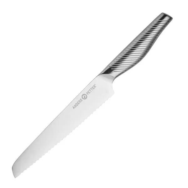 Brødkniv 33,5 cm børstet stål