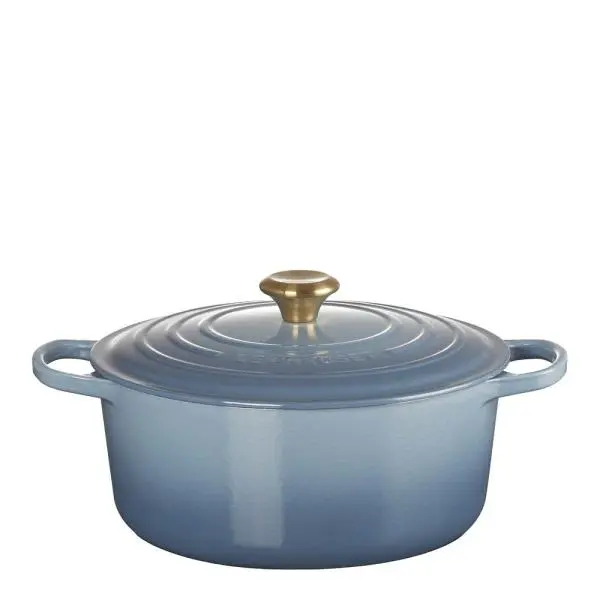 Signature rund gryte 6,7L chambray/gull