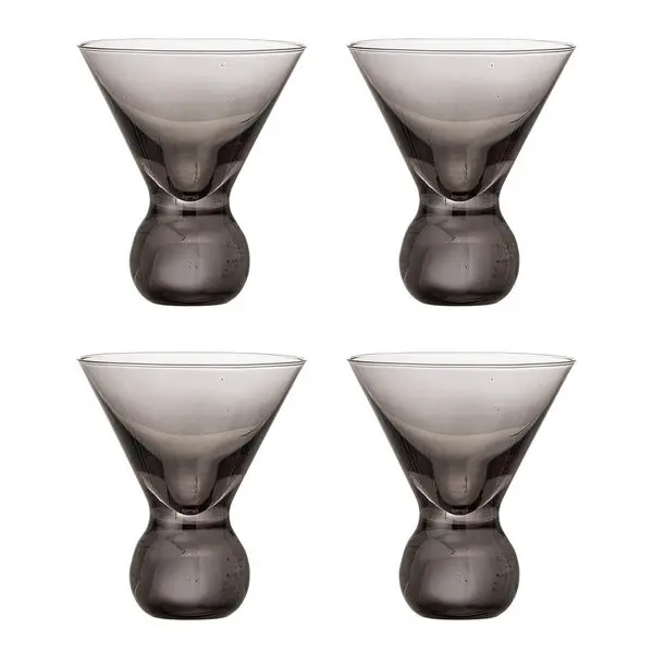 Coctailglass Corliss 16,5 cl 4 stk grå