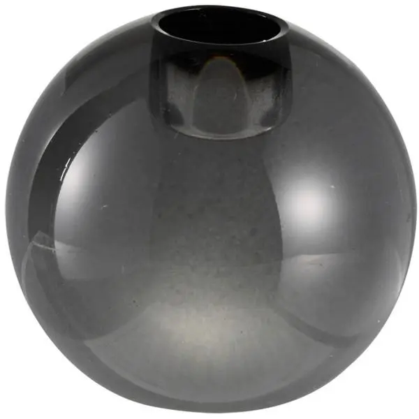Milano lysestake rund 7x8 cm smoke