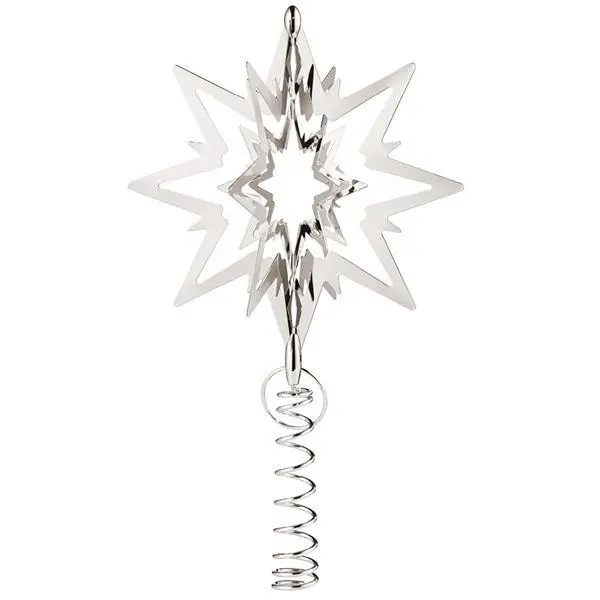 Top Star toppstjerne medium 21 cm sølv