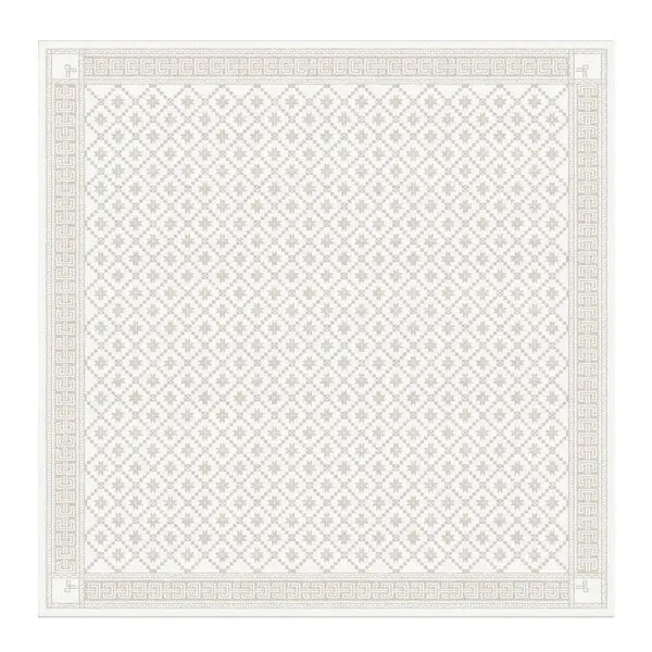 Åttebladrose bordduk 150x150 cm beige