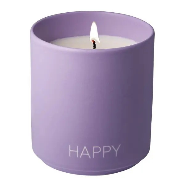Favourite duftlys HAPPY 8x8,7 cm lilla