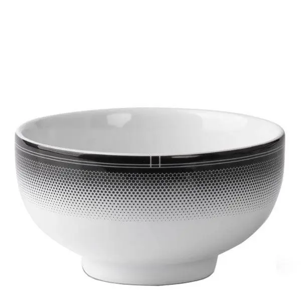 Voyage saksaskål liten 10 cm hvit/svart