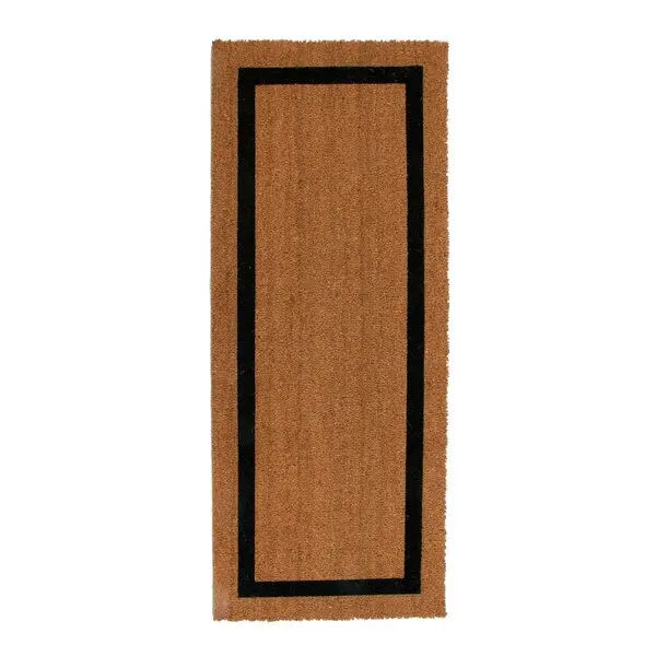 Grande kokos dørmatte 60x150 cm natur svart