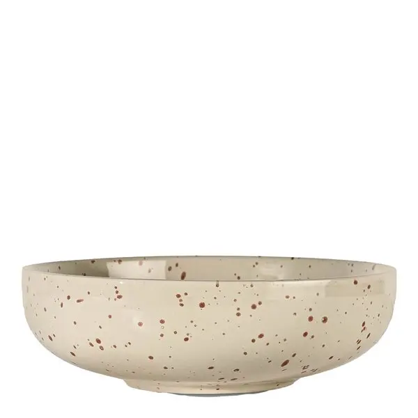 Ditte serveringsskål 21x7 cm beige/burgunder