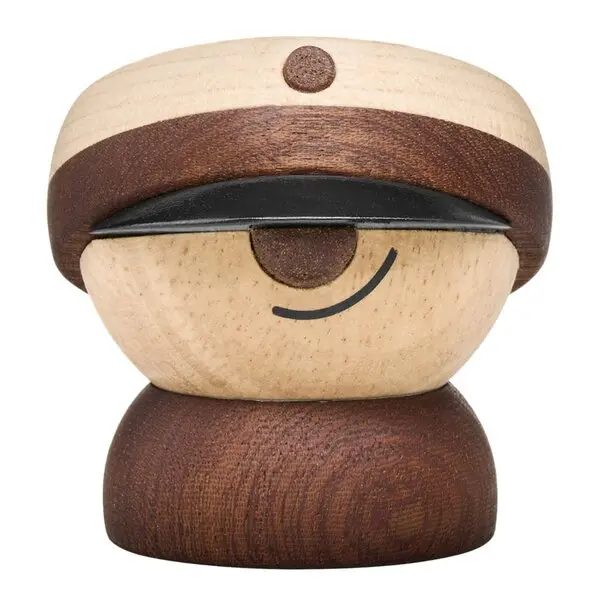 Student trefigur 4,5 cm gummitre/sapele/lønn